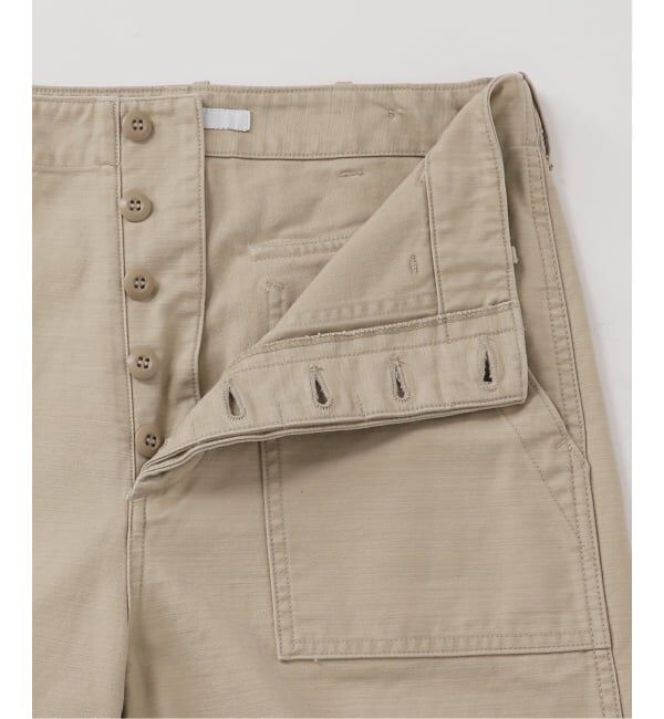 FRAMeWORK「≪追加≫ミリタリースラブバックサテンベイカーパンツ3」|カーゴ|