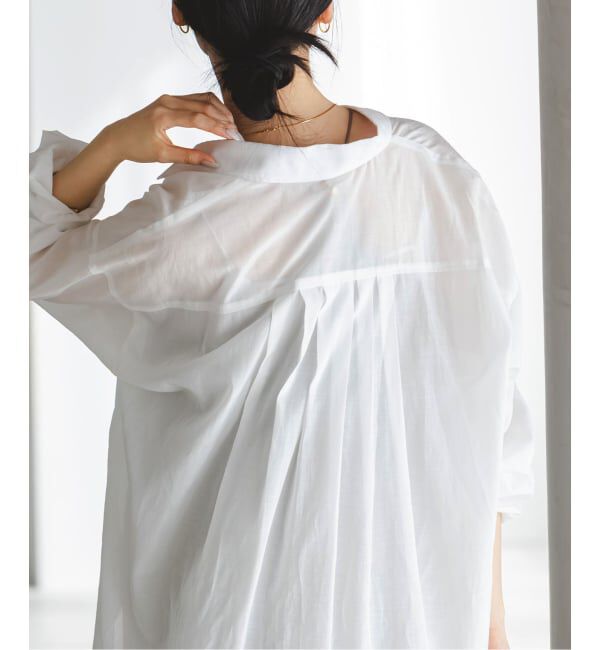 NOBLE「シルキーコットンフォルムシャツ」|シャツ・ブラウス|