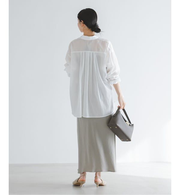 NOBLE「シルキーコットンフォルムシャツ」|シャツ・ブラウス|