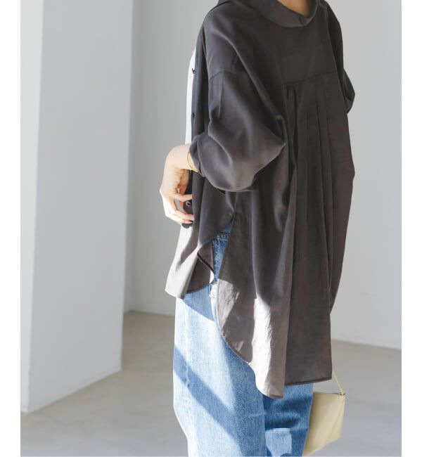 NOBLE「シルキーコットンフォルムシャツ」|シャツ・ブラウス|