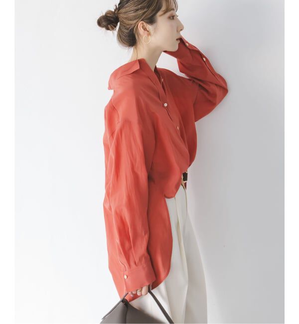 NOBLE「シルキーコットンフォルムシャツ」|シャツ・ブラウス|