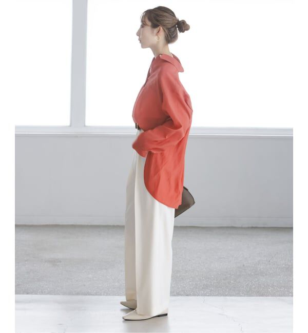 NOBLE「シルキーコットンフォルムシャツ」|シャツ・ブラウス|