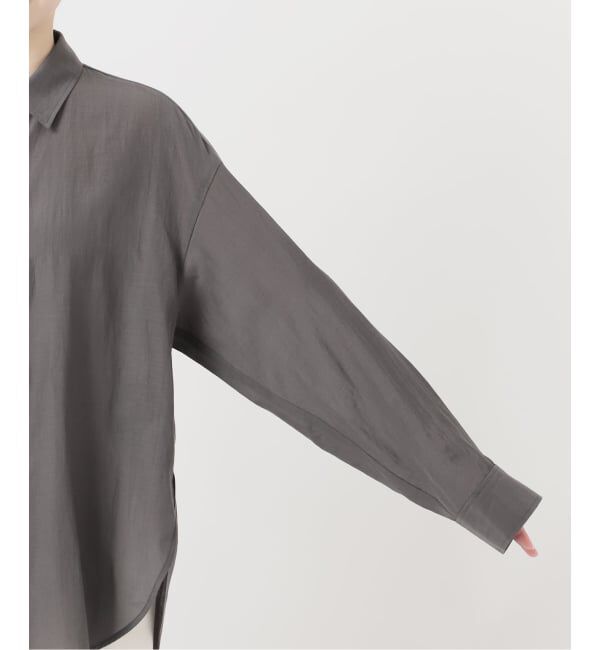 NOBLE「シルキーコットンフォルムシャツ」|シャツ・ブラウス|