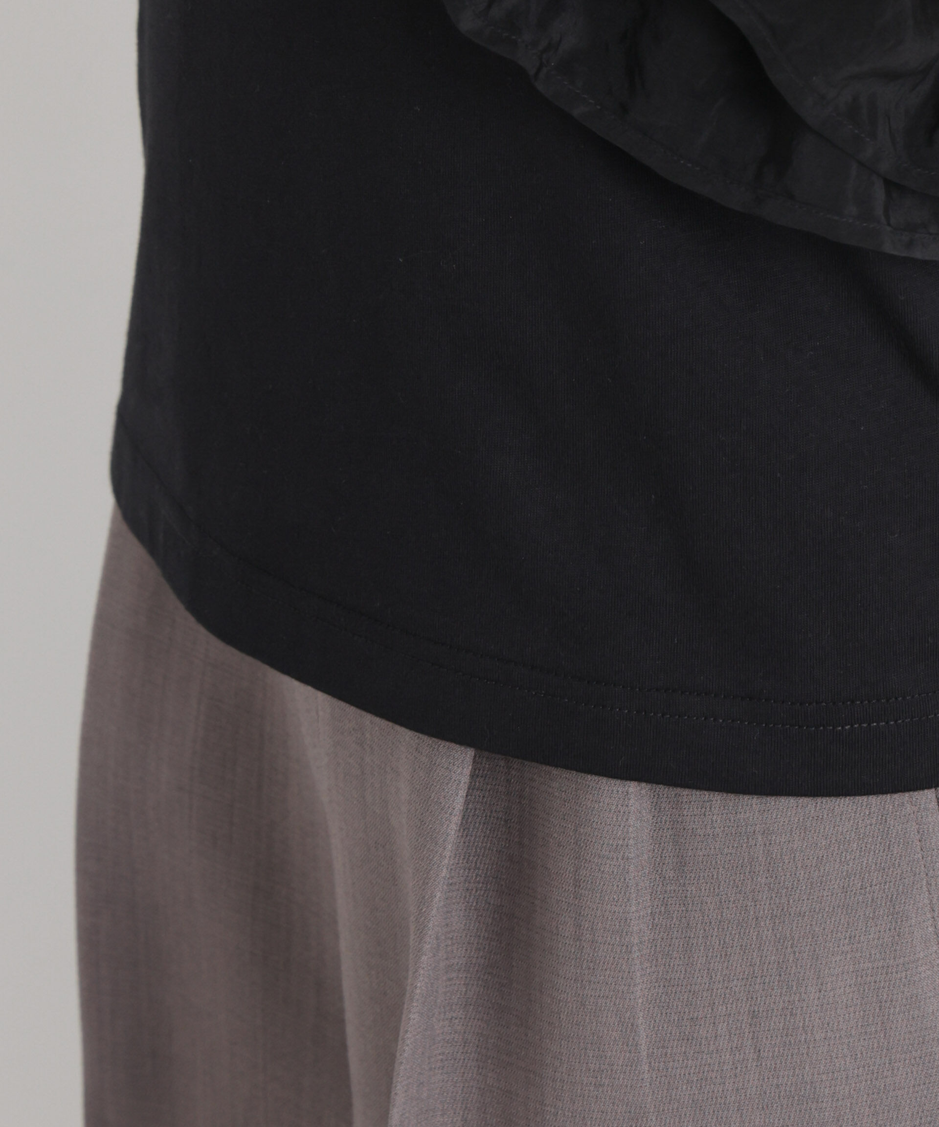 nano･universe「3wayデザインフリルコンビカットトップス」|Tシャツ・カットソー|