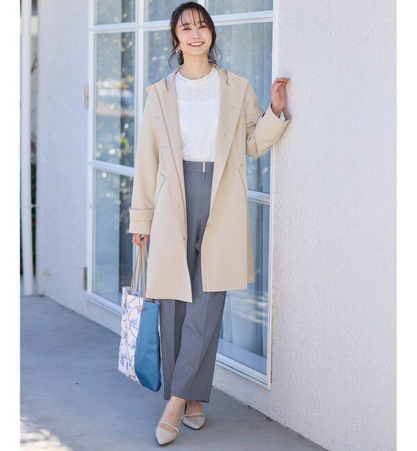 ANY SIS「【撥水・UVカット・洗える】フーデットロング コート」|ミリタリー・モッズコート|