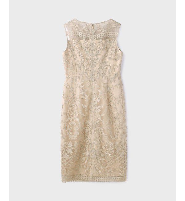 GRACE CONTINENTAL「コ－ド刺繍タイトドレス」|ドレス|