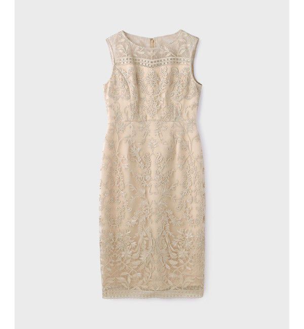 GRACE CONTINENTAL「コ－ド刺繍タイトドレス」|ドレス|