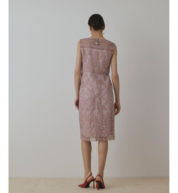 GRACE CONTINENTAL「コ－ド刺繍タイトドレス」|ドレス|