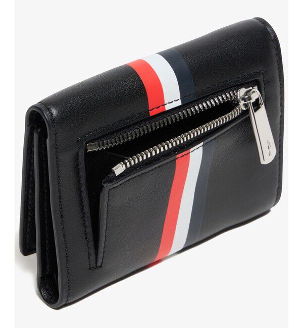 LACOSTE「トリコロールプリントレザー3つ折りウォレット」|財布|