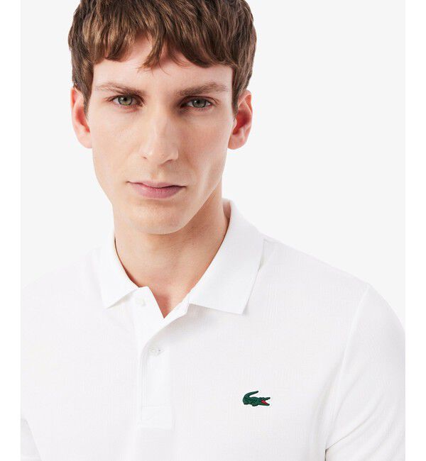 LACOSTE「『ダニール・メドベージェフ』コートジャカードウルトラドライポロシャツ」|ポロシャツ|
