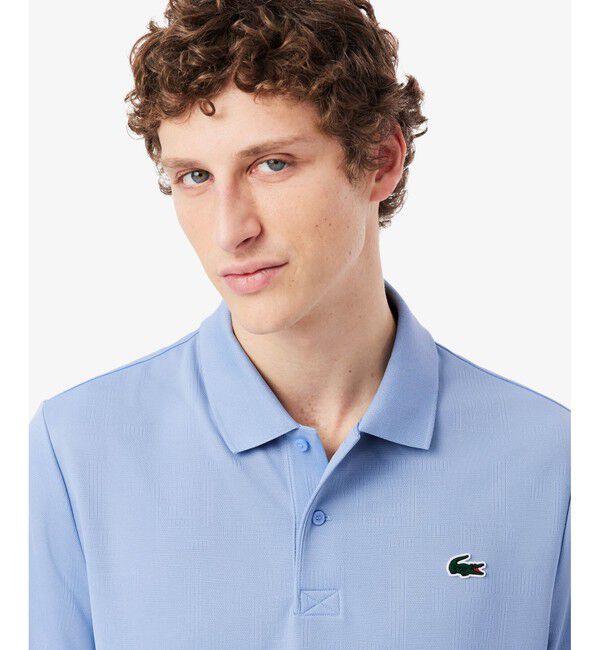 LACOSTE「『ダニール・メドベージェフ』コートジャカードウルトラドライポロシャツ」|ポロシャツ|