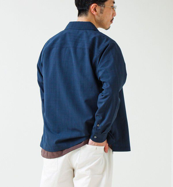 GLOSTER「【きれい見え快適素材】ドライポリ Classy Zipシャツ」|シャツ・ブラウス|