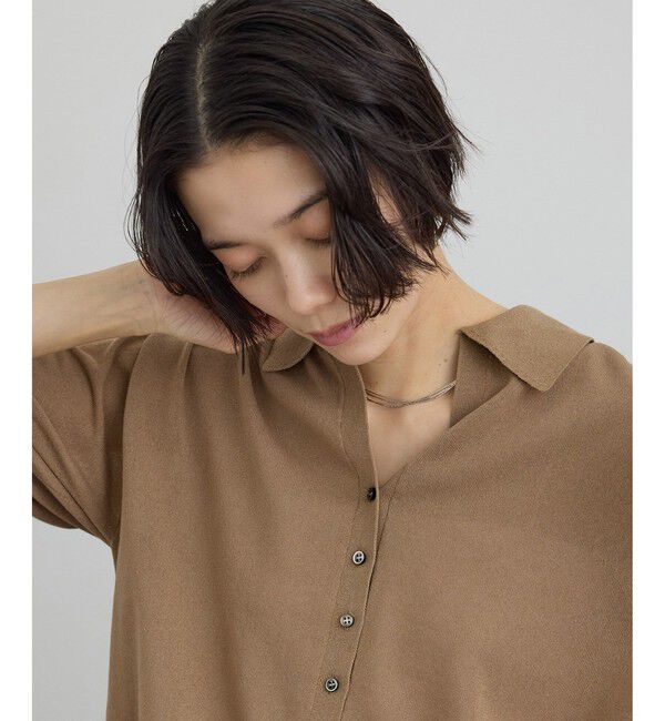 SALON adam et rope'「【WEB限定】ドライタッチスキッパーニットカーディガン / 洗える」|カーディガン|