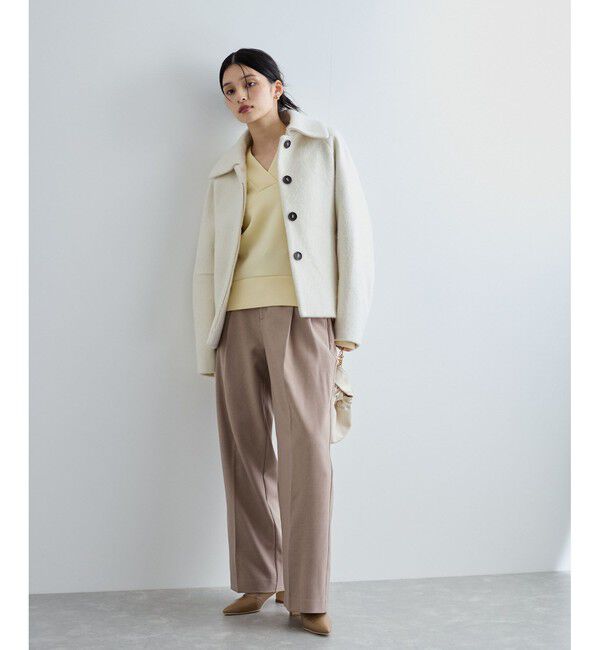 VIS「もちっとふわふわスフレタッチニュアンスＶネックプルオーバー【洗える】」|その他|