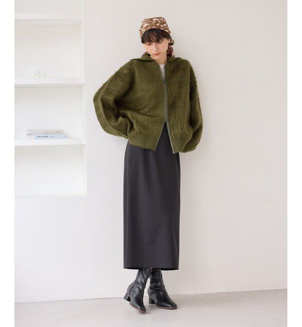 Rope&rsquo;Picnic「【WEB限定】Wジップシャギーニットブルゾン」|ブルゾン・スタジャン|