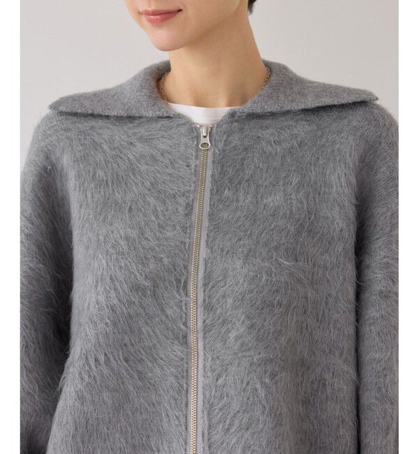 Rope&rsquo;Picnic「【WEB限定】Wジップシャギーニットブルゾン」|ブルゾン・スタジャン|