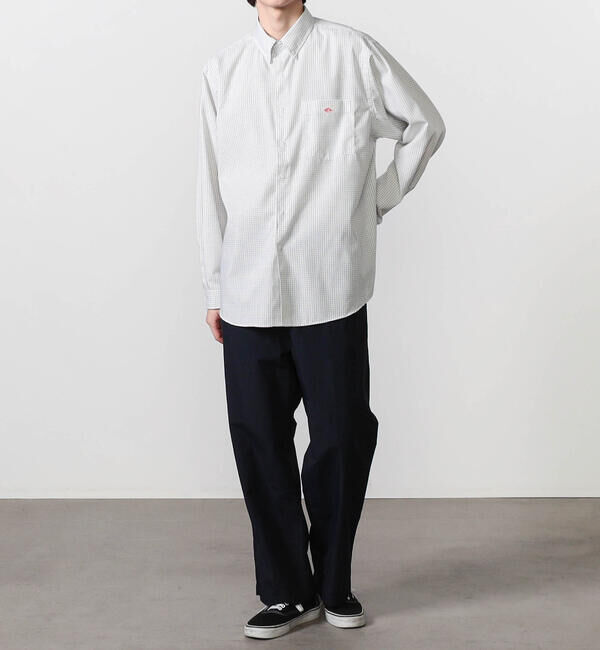 DANTON「DANTON | ポリオックスフォード ボタンダウン長袖シャツ MEN」|シャツ・ブラウス|