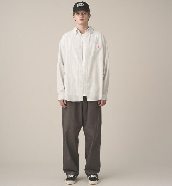 DANTON「DANTON | ポリオックスフォード ボタンダウン長袖シャツ MEN」|シャツ・ブラウス|