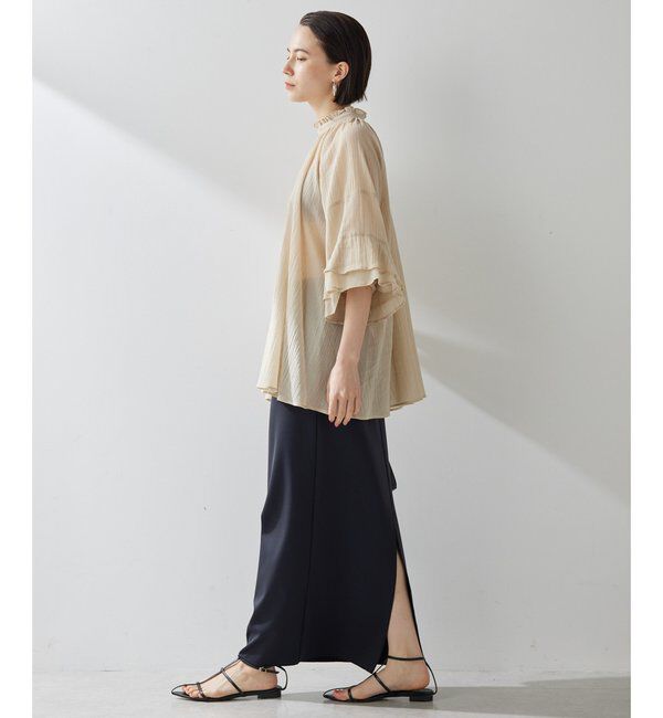  「ジャージーIラインロングスカート」|スカート|