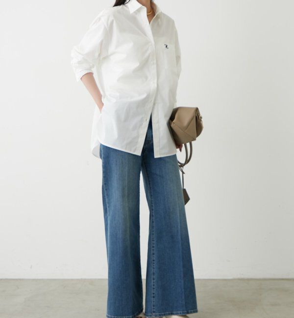  「ロゴ刺繍シャツ」|シャツ・ブラウス|