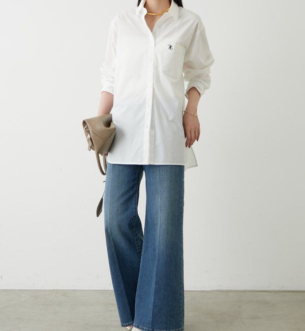  「ロゴ刺繍シャツ」|シャツ・ブラウス|