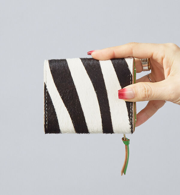 Rouge vif「【MASTER & CO】ミニウォレット / 三つ折り財布 / ハラコ&times; 牛革」|財布|