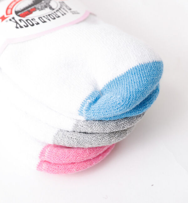 Rouge vif「【THE RAILROAD SOCK/レイルロードソック】3組ソックス/ホワイト」|ソックス|