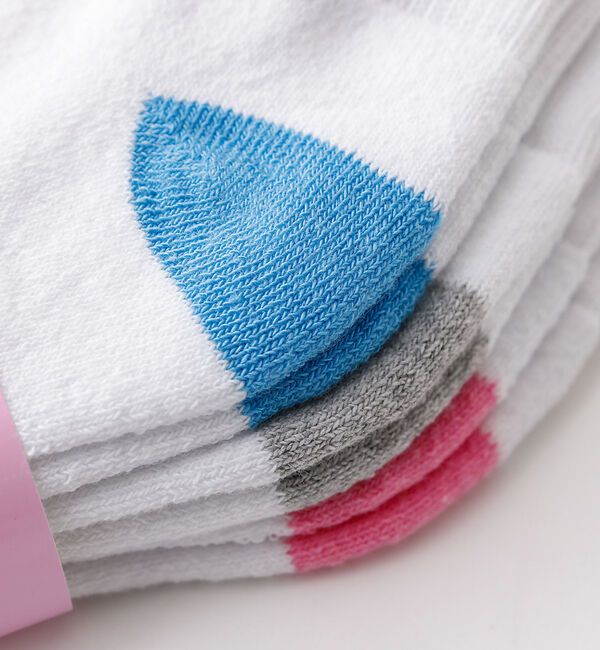 Rouge vif「【THE RAILROAD SOCK/レイルロードソック】3組ソックス/ホワイト」|ソックス|