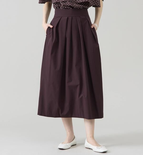 TIARA「タックコクーンスカート（セットアップ可）」|スカート|ブラウン
