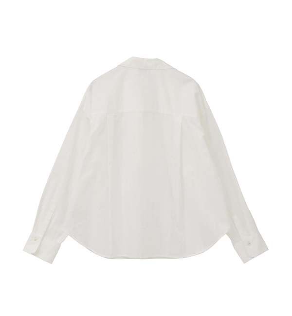 SOFFITTO「オーガニックコットンレースアップストライプブラウス」|シャツ・ブラウス|