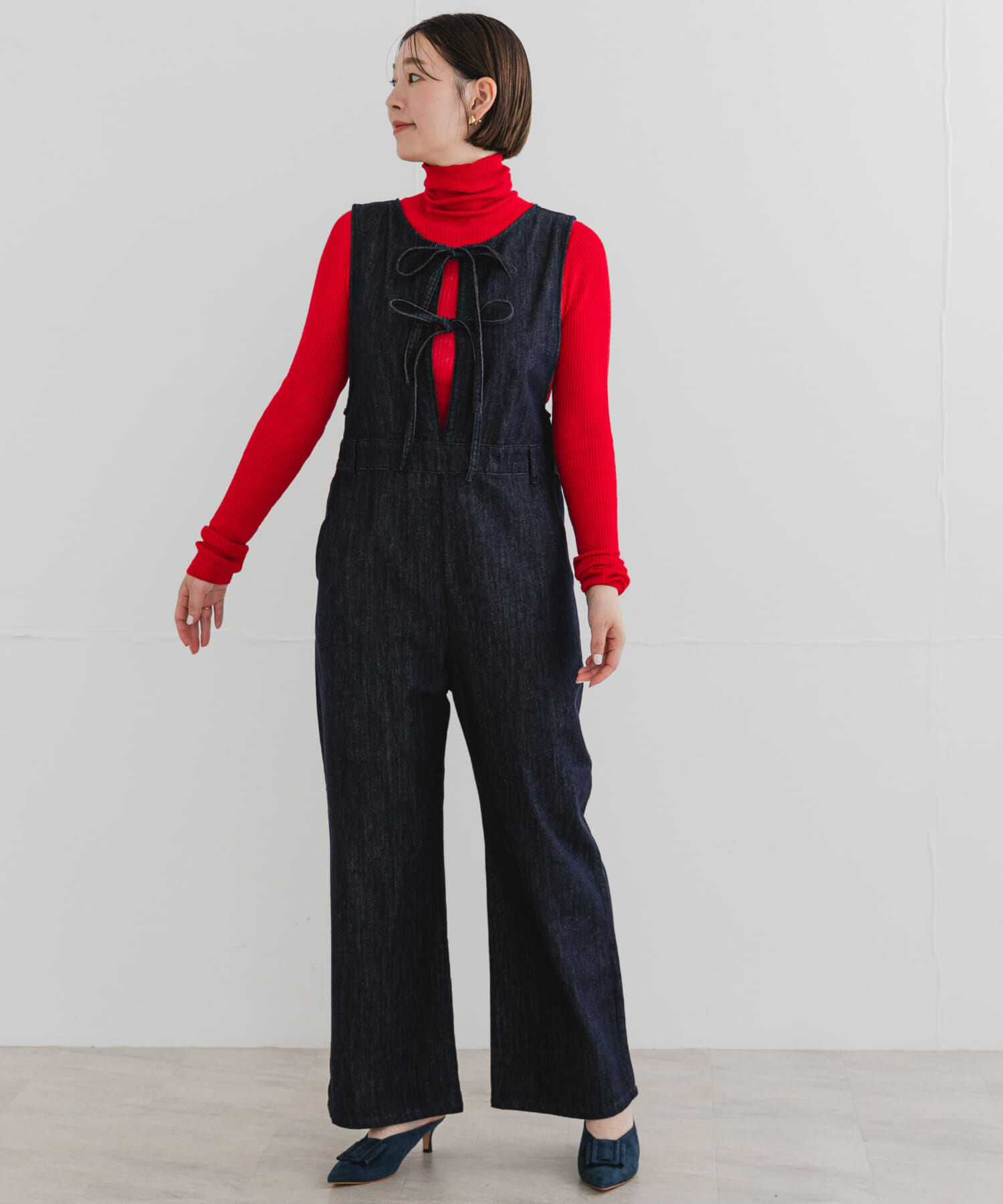 URBAN RESEARCH ROSSO「F by ROSSO　ウォッシャブルシアーリブタートルニット」|ニット・セーター|