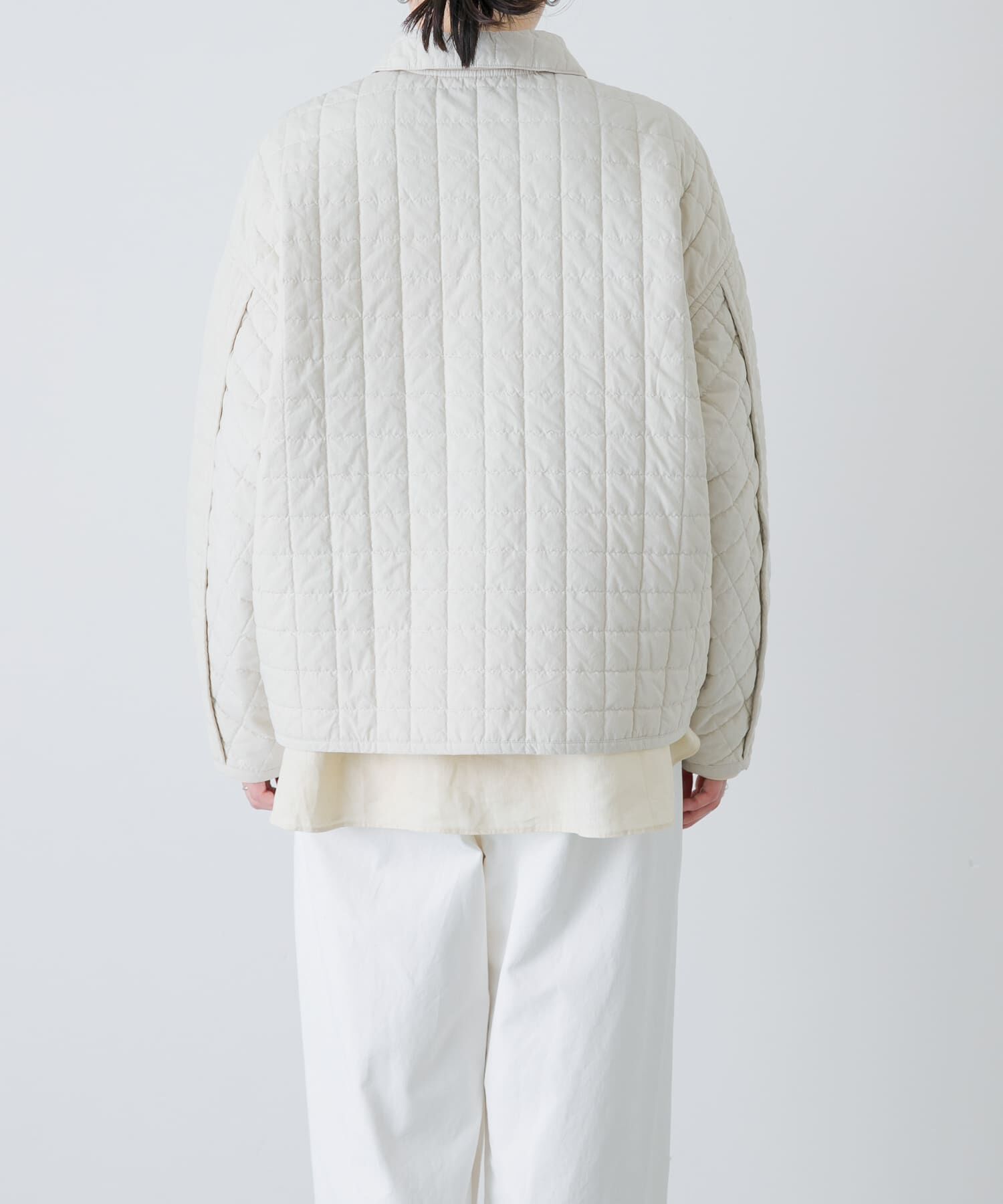 かぐれ「コットンキルトジャケット」|ダウン|