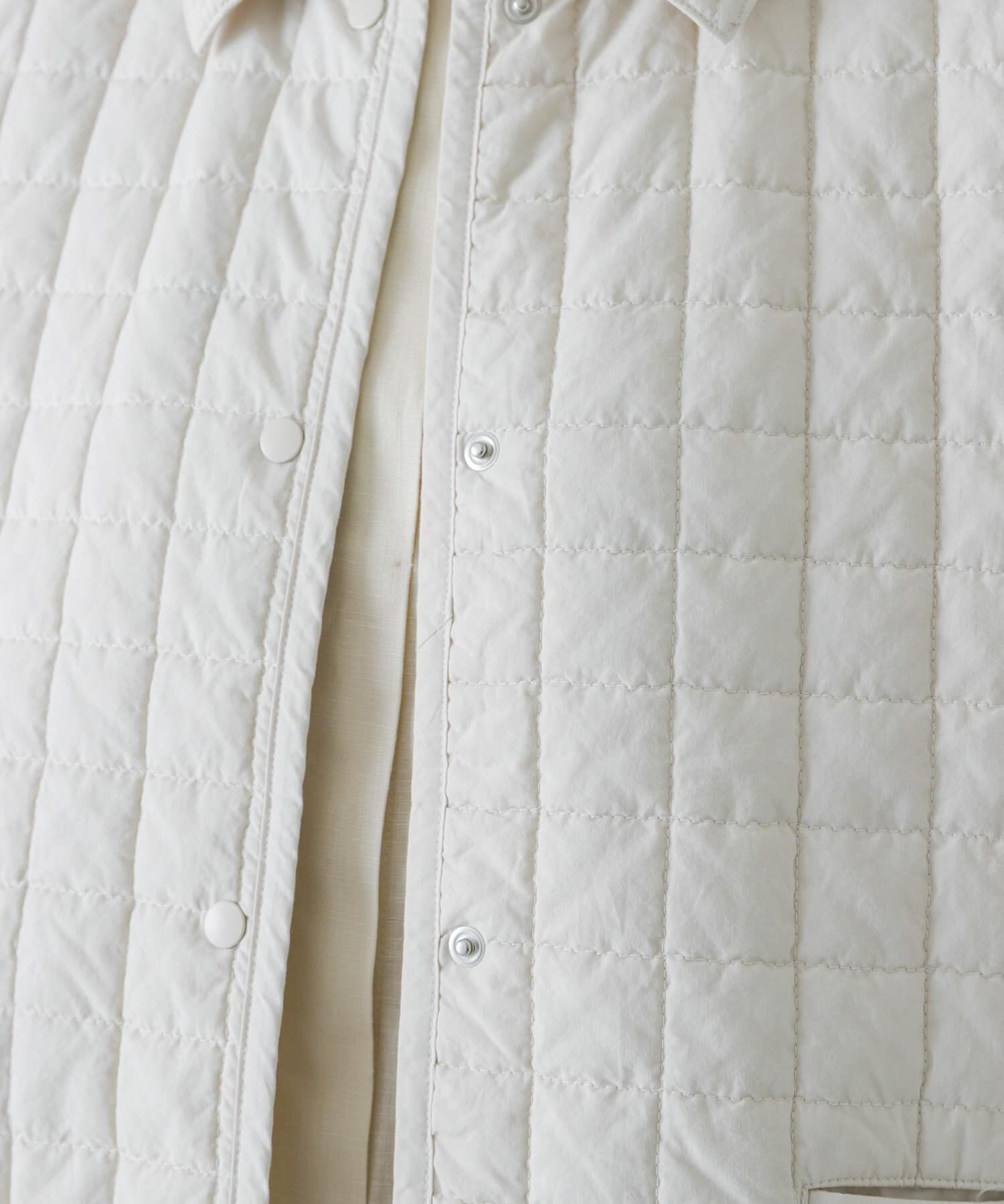 かぐれ「コットンキルトジャケット」|ダウン|