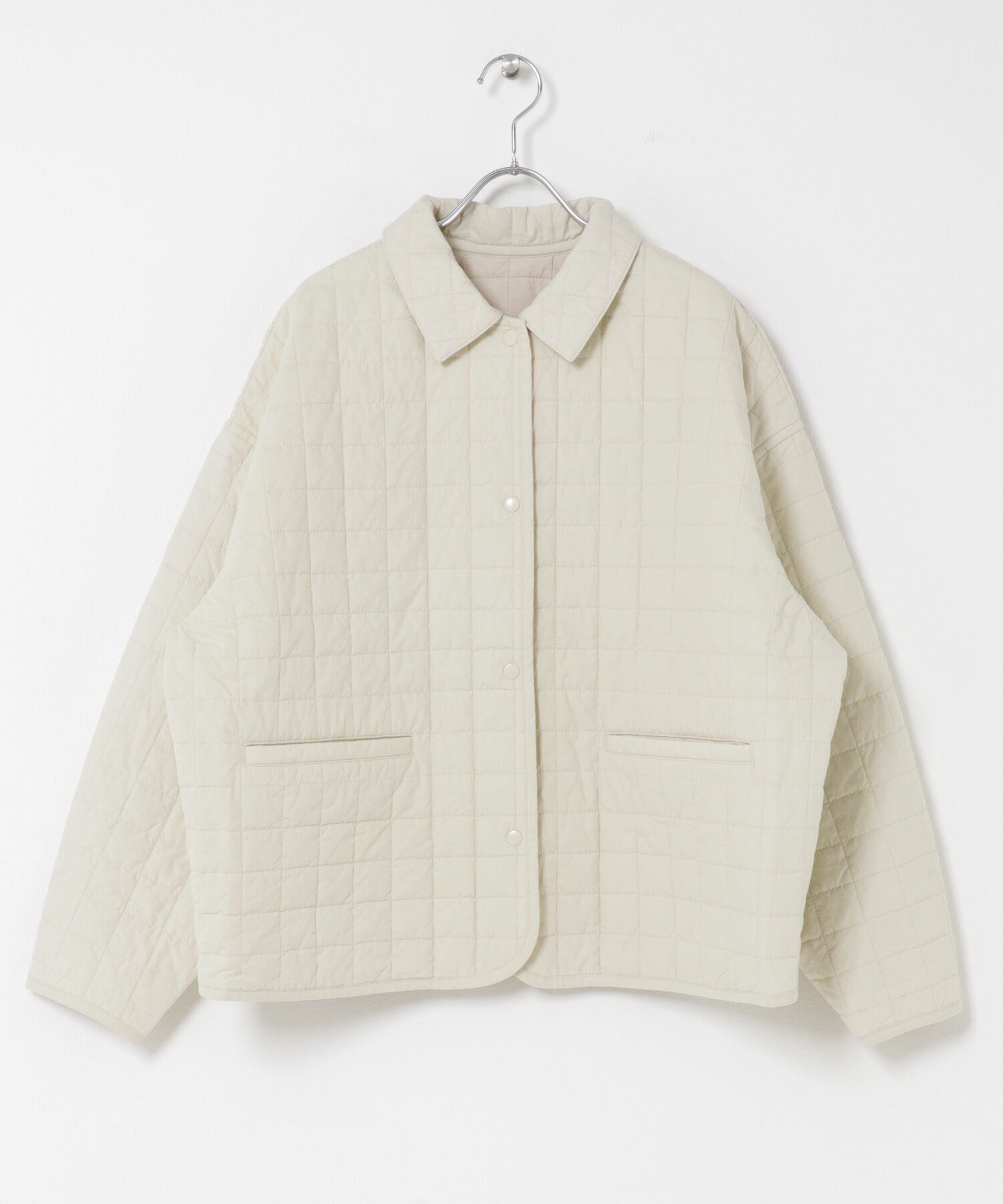 かぐれ「コットンキルトジャケット」|ダウン|