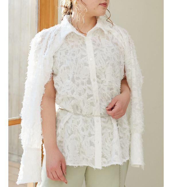 MAJESTICLEGON「アームスリットシャツ」|シャツ・ブラウス|