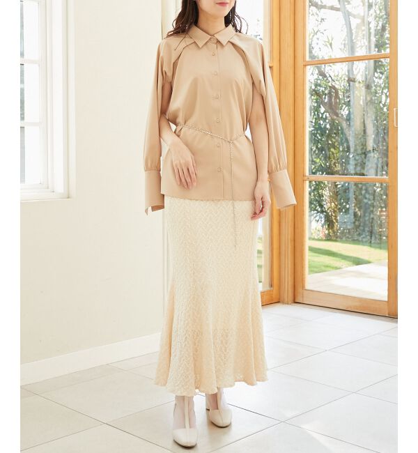 MAJESTICLEGON「アームスリットシャツ」|シャツ・ブラウス|