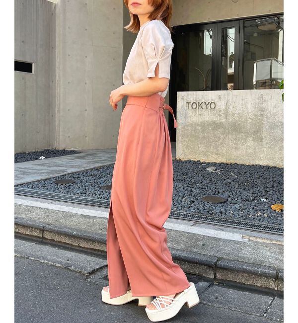 MAJESTICLEGON「タックスリーブトップス」|Tシャツ・カットソー|