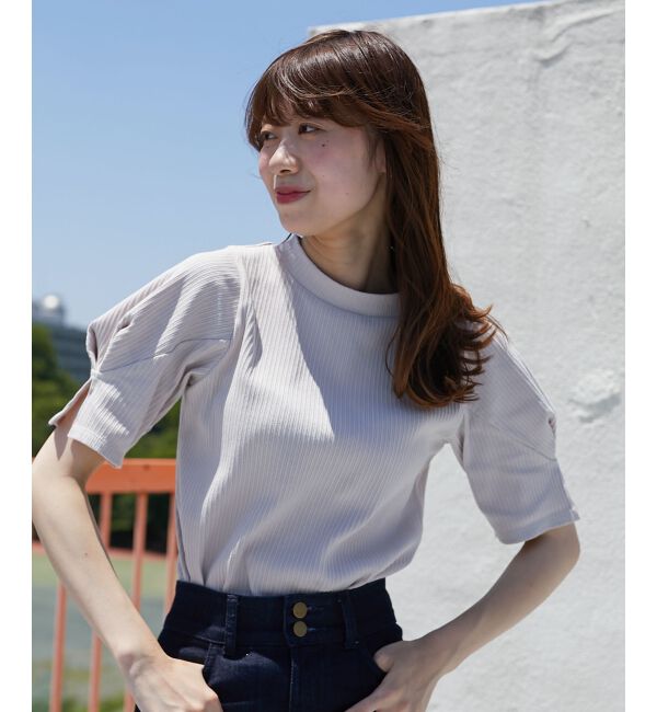 MAJESTICLEGON「タックスリーブトップス」|Tシャツ・カットソー|