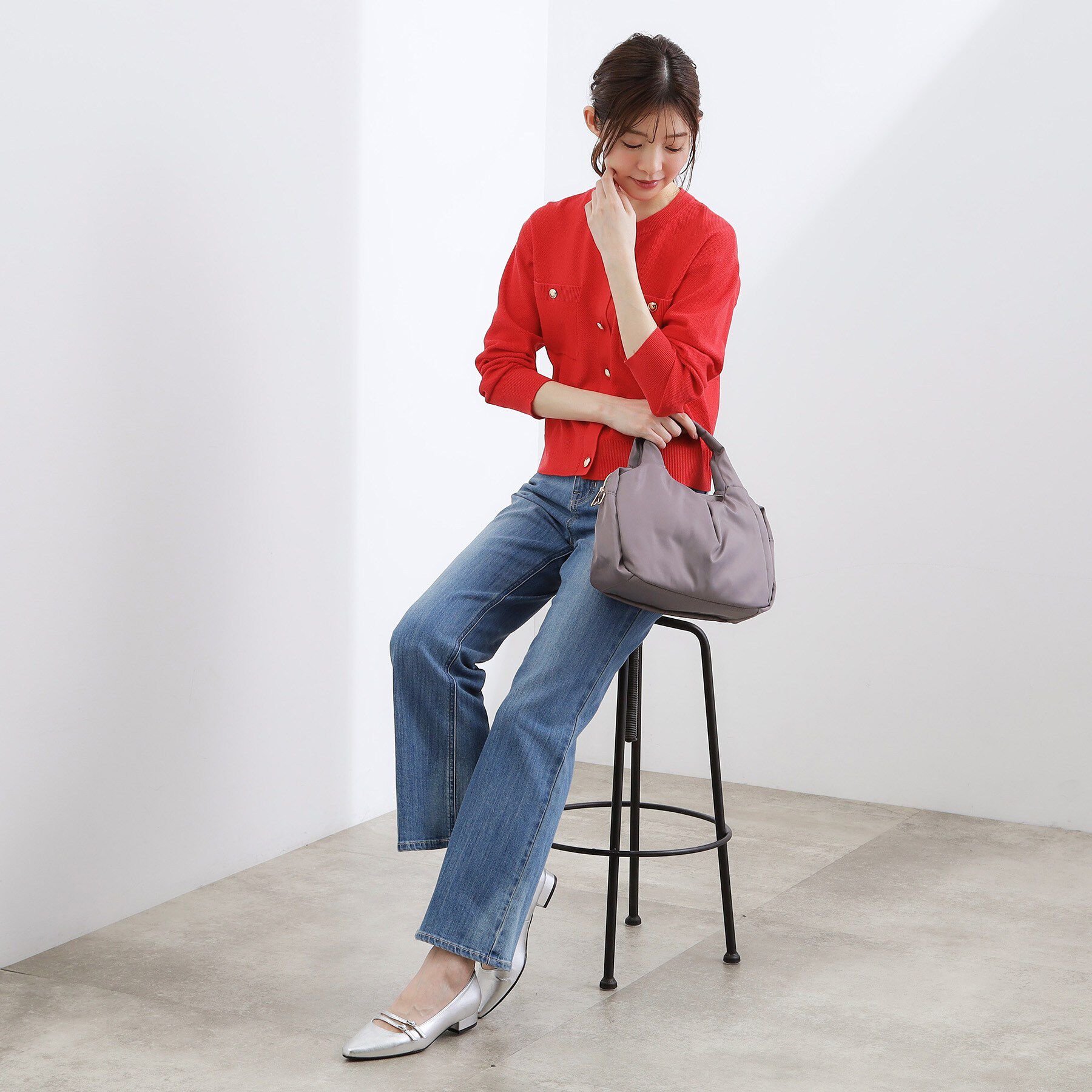 grove「【撥水】フロントタック2WAYトート」|トートバッグ|