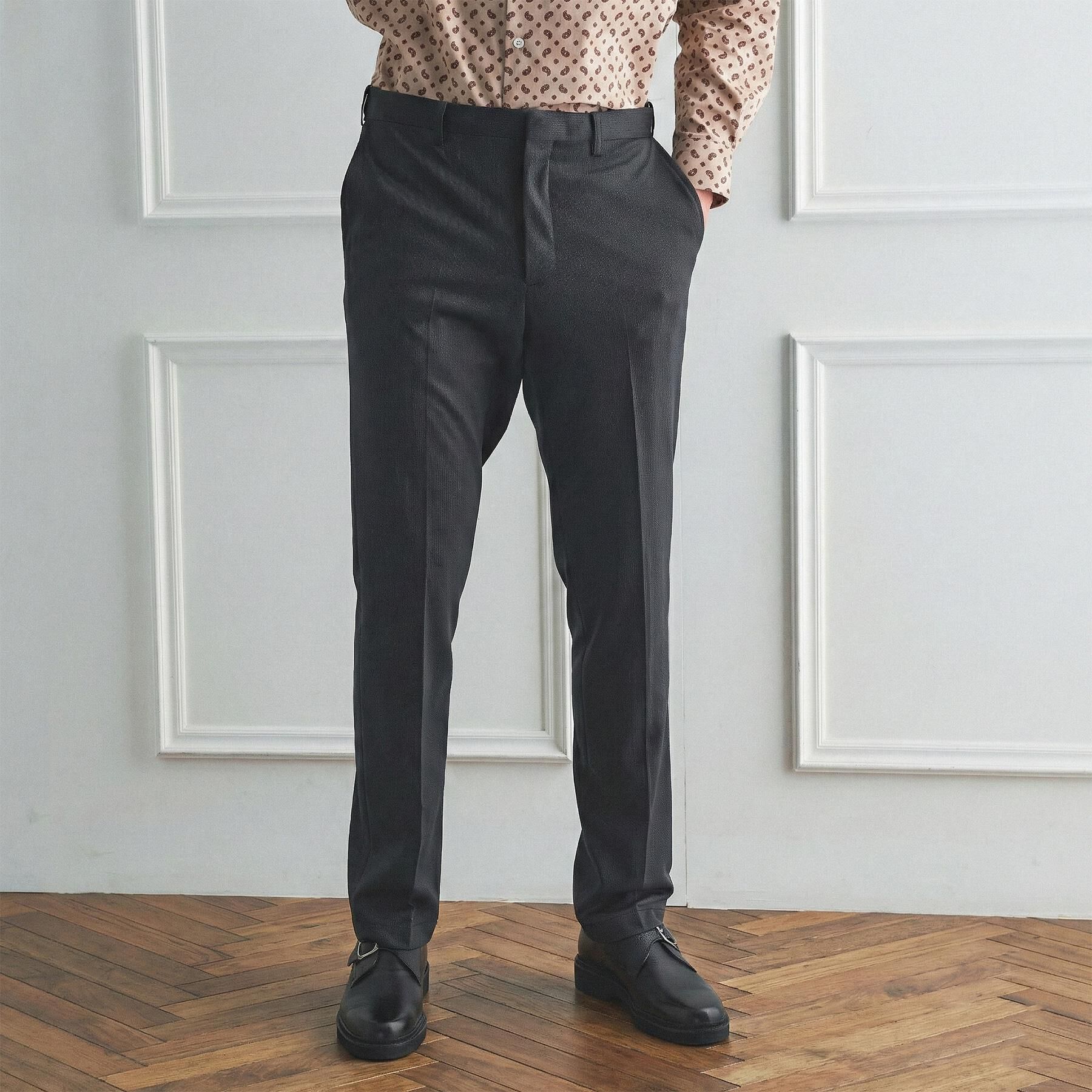 TAKEO KIKUCHI「【BOWLER HAT LABEL】ピンヘッドジャージ スラックス」|その他|