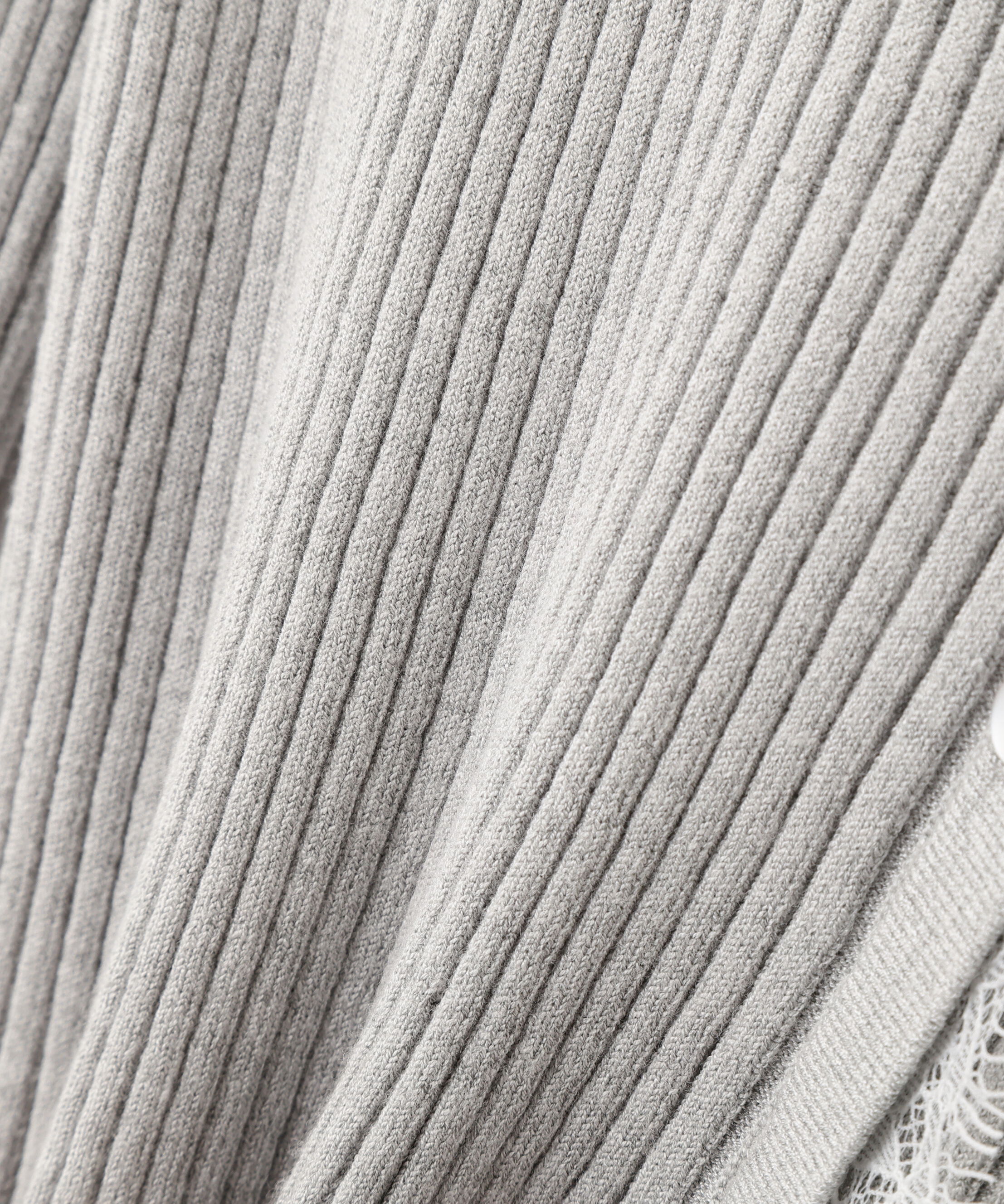  「レーストリミングリブニット」|ニット・セーター|