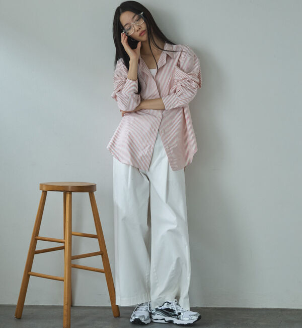 Doux archives「綿ストレッチバレルパンツ」|チノ|