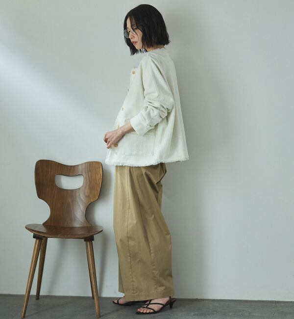 Doux archives「綿ストレッチバレルパンツ」|チノ|