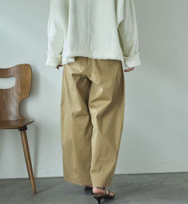 Doux archives「綿ストレッチバレルパンツ」|チノ|