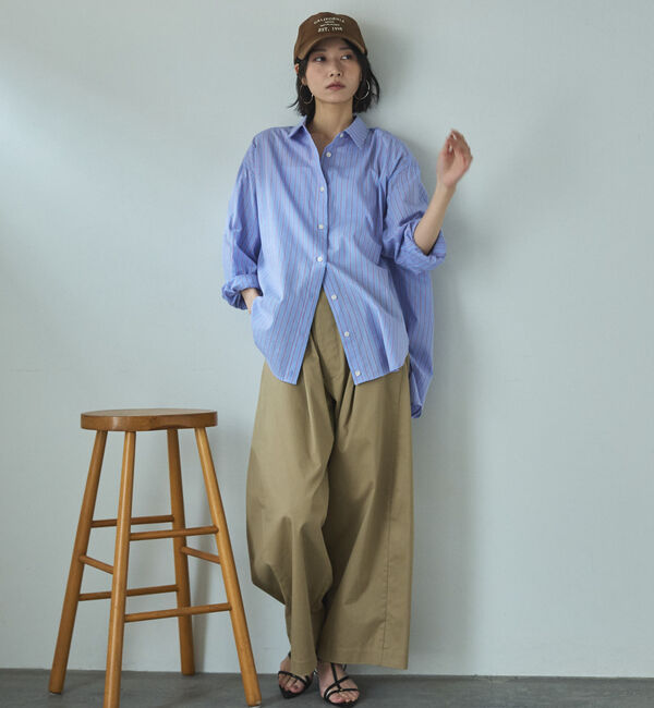 Doux archives「綿ストレッチバレルパンツ」|チノ|