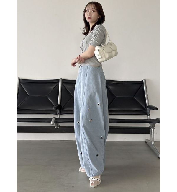 dazzlin「カーデタイトリボンカットトップス」|Tシャツ・カットソー|