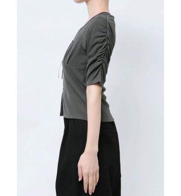 dazzlin「カーデタイトリボンカットトップス」|Tシャツ・カットソー|