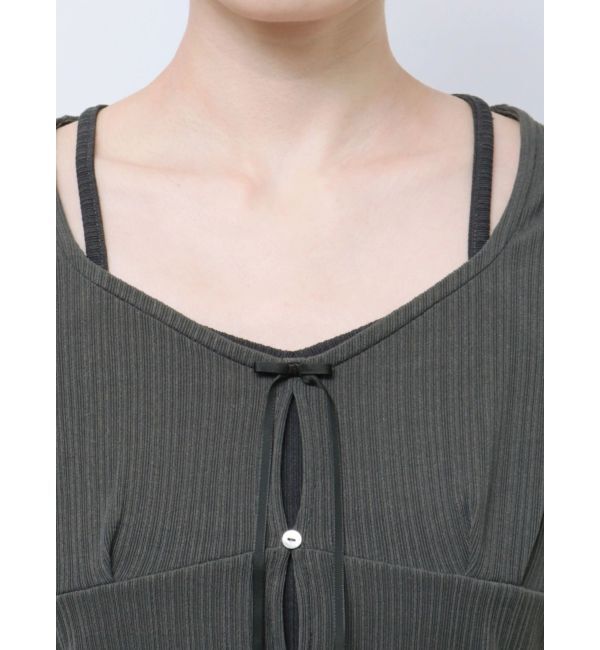 dazzlin「カーデタイトリボンカットトップス」|Tシャツ・カットソー|