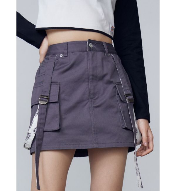 EMODA「【Dickies別注】ポケットハングベルトスカート」|スカート|グレー