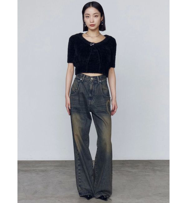 EMODA「リボンチャームシャギーツインニット」|ニット・セーター|